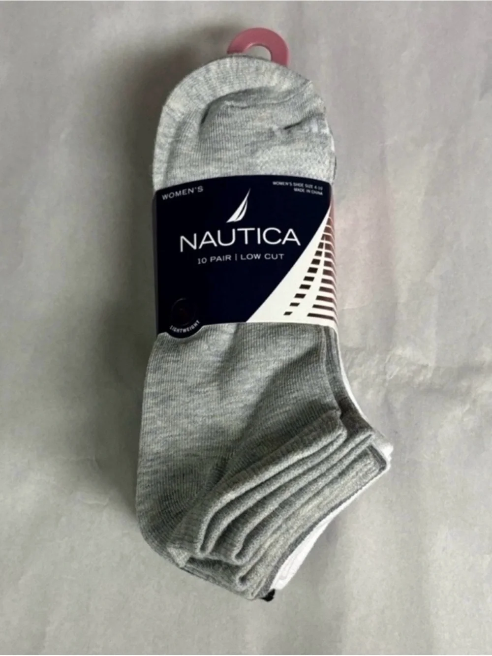 New Nautica Socks Women’s 10 Pair Multicolor Low Cut Sock Athletic Casual Active